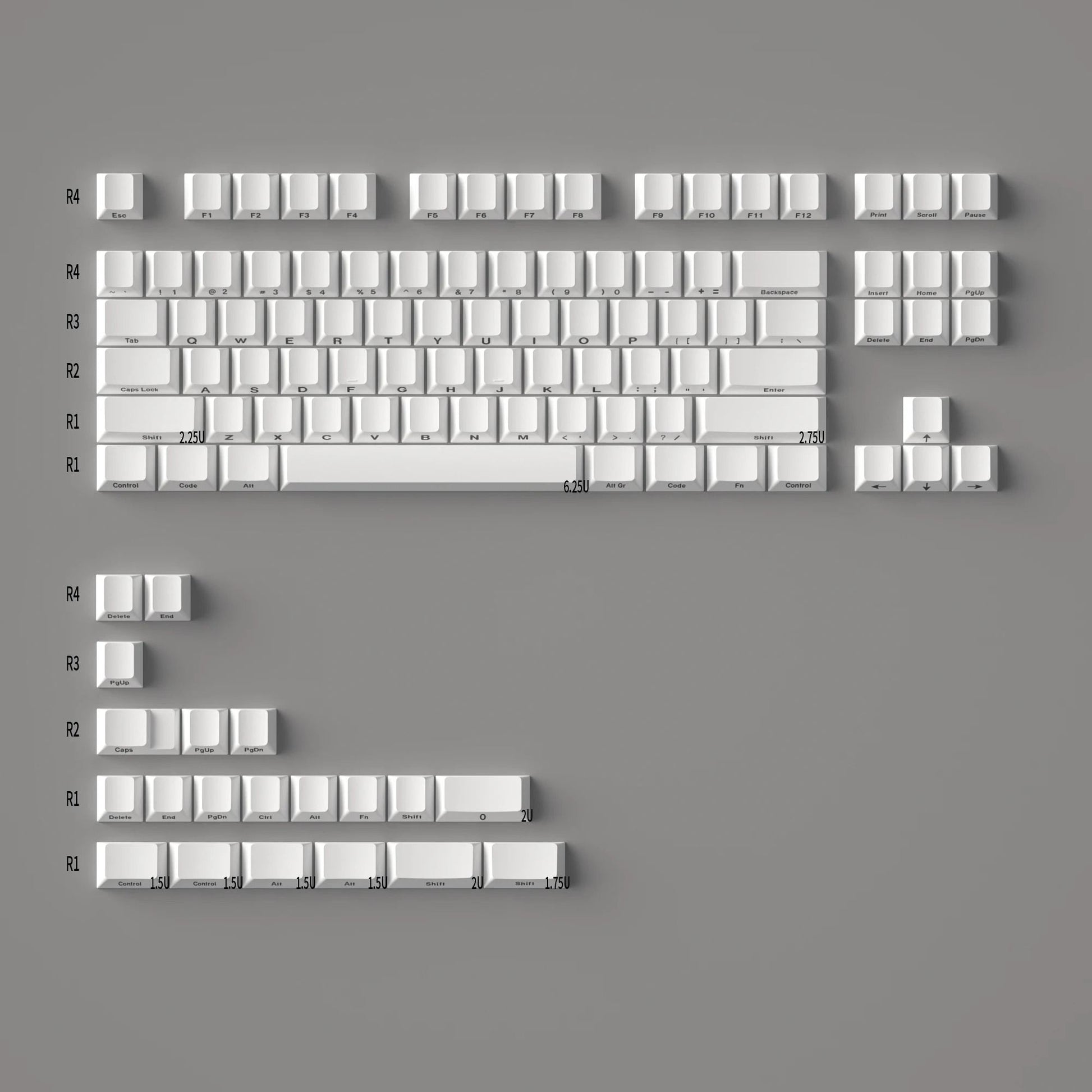 140 Key Minimalist Red Keycap Set PBT Cherry Profile For Mechanical Keyboards 6