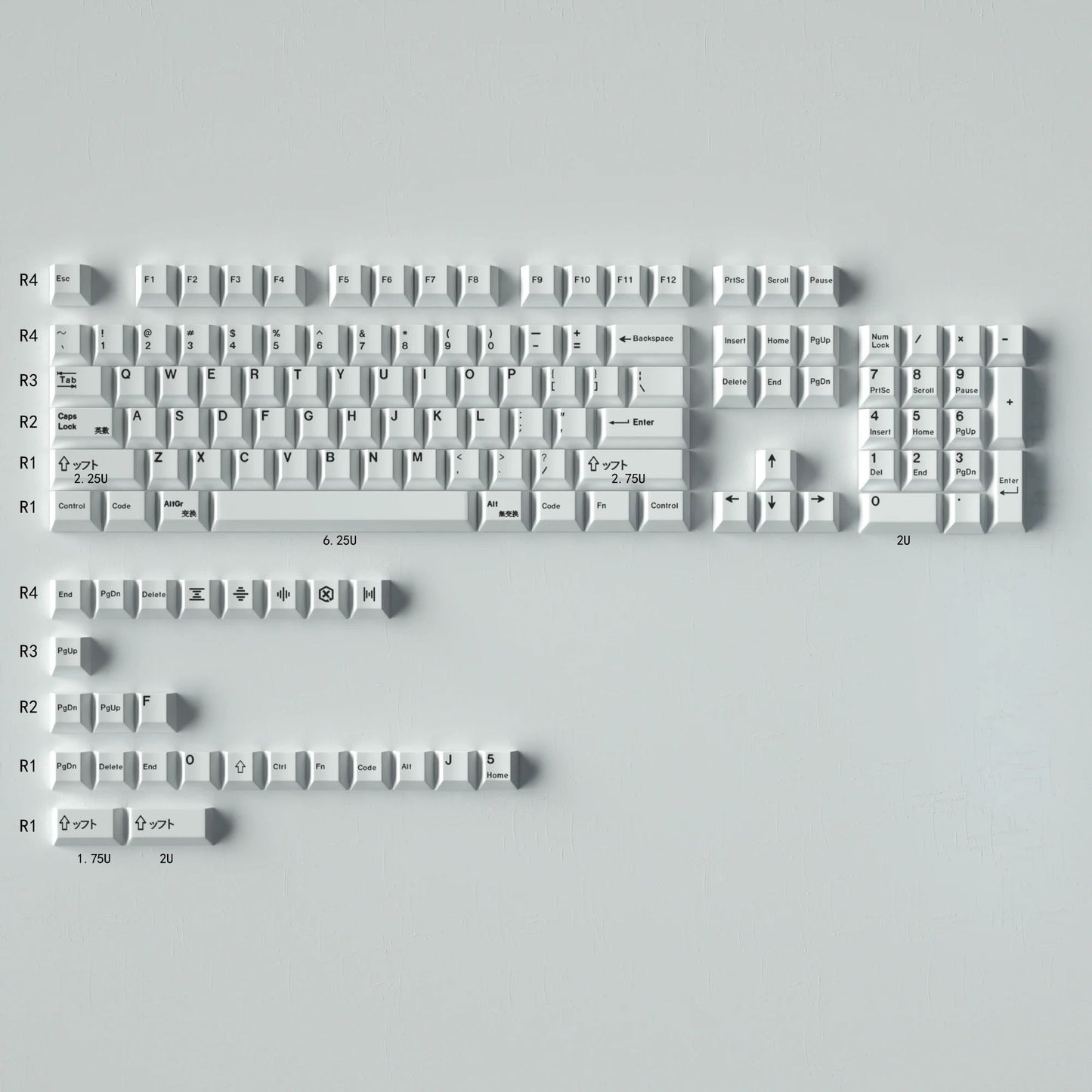 140 Key Minimalist Red Keycap Set PBT Cherry Profile For Mechanical Keyboards 8