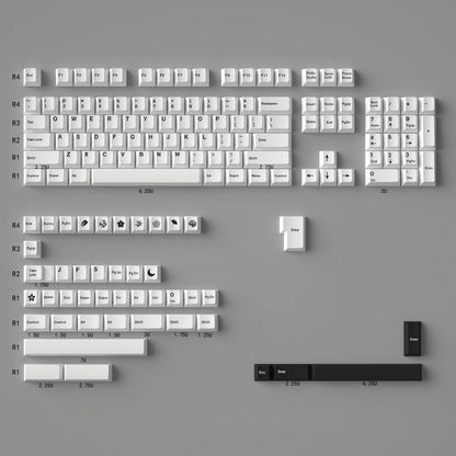 140 Key Minimalist Red Keycap Set PBT Cherry Profile For Mechanical Keyboards 21