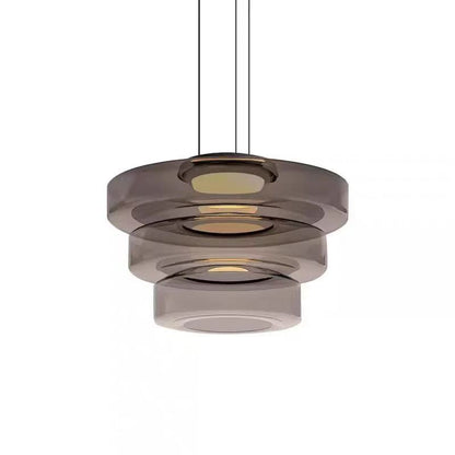 LED Luxury Glass Pendant Light Adjustable Hanging Lamp For Dining Room Bedroom Kitchen Living Room 5