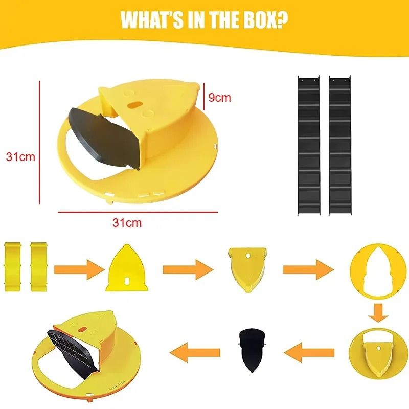 Automatic Smart Bucket Mouse Trap With Flipping Lid And Reset Function 4