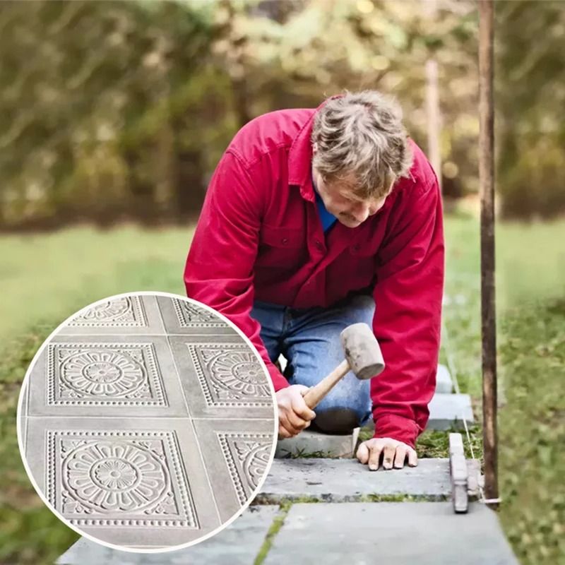 Artistic Petal Shaped Cement Mold For Garden Decoration 1