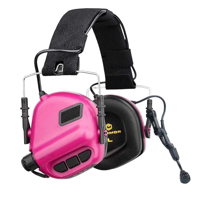 Tactical Noise Reduction Headset With Helmet Rail And PTT Adapter For Shooting 15