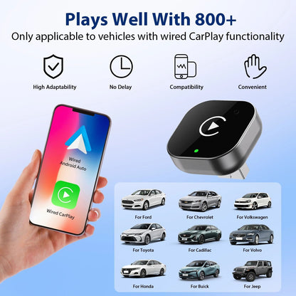 2 In 1 Wireless CarPlay Adapter For IPhone With Plug And Play Conversion 3