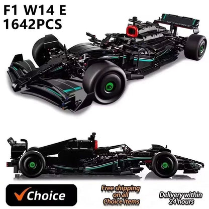 F1 Speed Race Car Building Blocks Kit for Adults with 455 to 1642 Pieces
