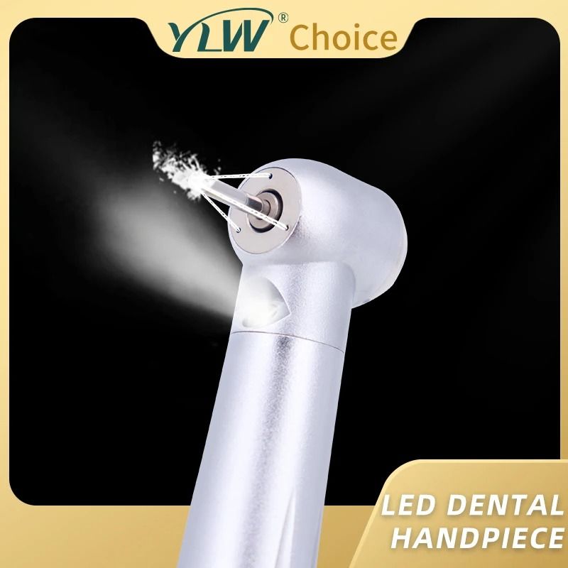 LED High Speed Dental Handpiece with 3 Water Spray and Ceramic Bearings