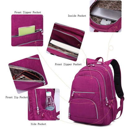 ElevatePak Waterproof Nylon Laptop Backpack  Versatile Teen  Travel Daypack 3