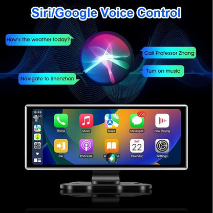 10 And 1126 Inch Dash Cam With 4K DVR Wireless CarPlay Android Auto GPS Navigation Dual Lens 4