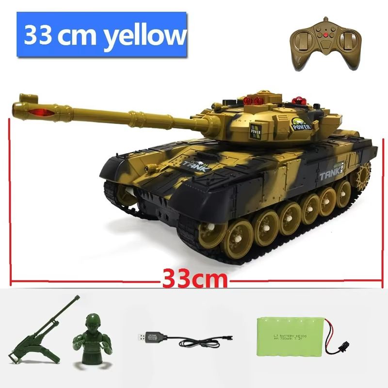 Elite Combat RC Military Tank  Realistic 55cm Remote Control RC Tank With Simulation Shooting And A 11