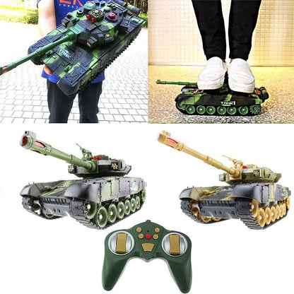 Elite Combat RC Military Tank  Realistic 55cm Remote Control RC Tank With Simulation Shooting And A 2