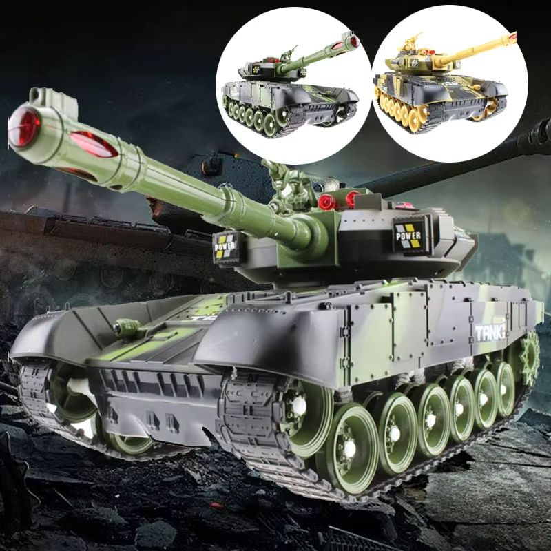 Elite Combat RC Military Tank  Realistic 55cm Remote Control RC Tank With Simulation Shooting And A 3