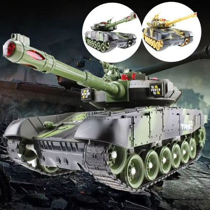 Elite Combat RC Military Tank  Realistic 55cm Remote Control RC Tank With Simulation Shooting And A 3