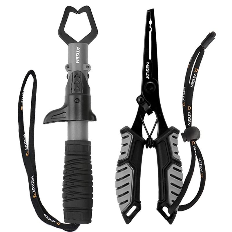 Stainless Steel Fishing Lip Gripper Professional Fish Grabber Tool 10