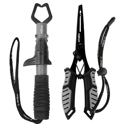 Stainless Steel Fishing Lip Gripper Professional Fish Grabber Tool 10