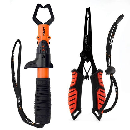 Stainless Steel Fishing Lip Gripper Professional Fish Grabber Tool 7