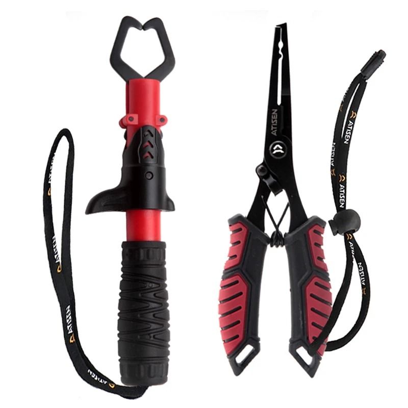 Stainless Steel Fishing Lip Gripper Professional Fish Grabber Tool 8