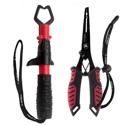Stainless Steel Fishing Lip Gripper Professional Fish Grabber Tool 8