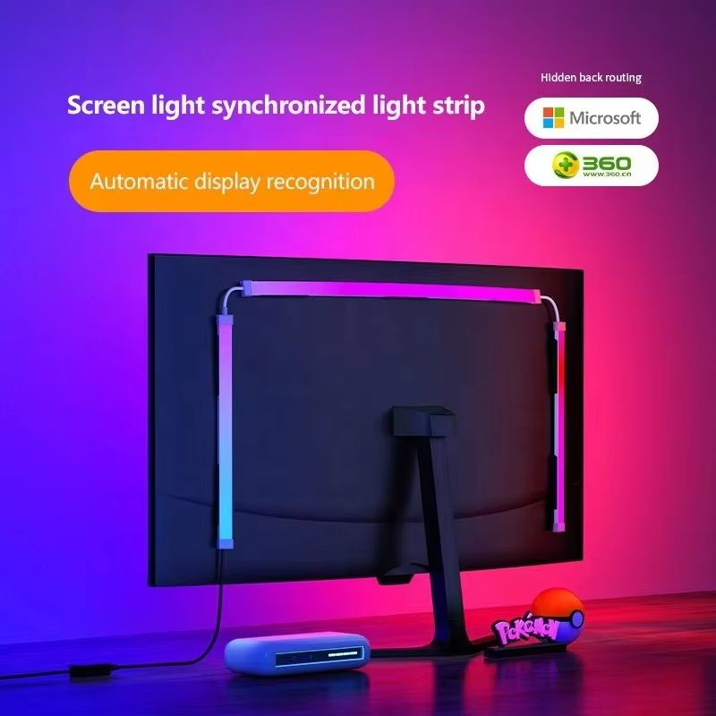 Skydimo 24 Inch Smart Ambient Monitor Backlight  RGBIC Screen Sync LED Strip With Music Sync LED Ba 2