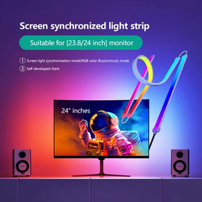 Skydimo 24 Inch Smart Ambient Monitor Backlight  RGBIC Screen Sync LED Strip With Music Sync LED Ba 6