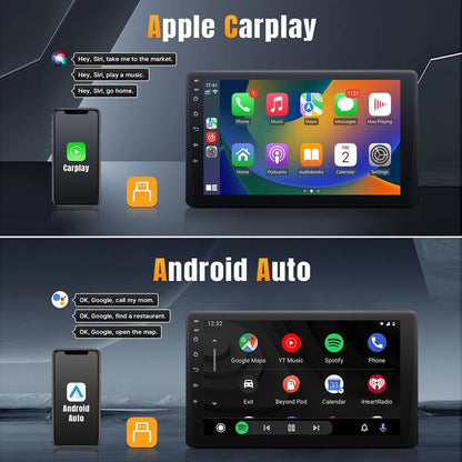 9 Inch Single Din Car Stereo HD Touch Screen With Carplay Android Auto Bluetooth Backup Camera And  1