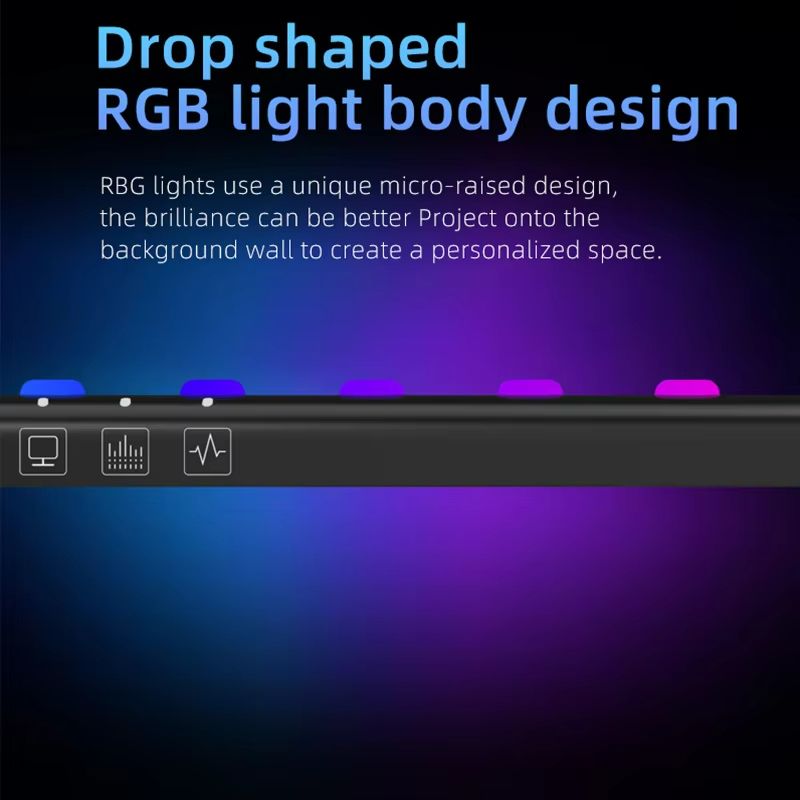 VibeGlow RGB Music Sync Monitor Light Bar 3