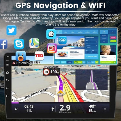 7 9 10 Inch Universal Android 13 2 Din Car Stereo With Carplay Android Auto Bluetooth GPS Navigatio 3