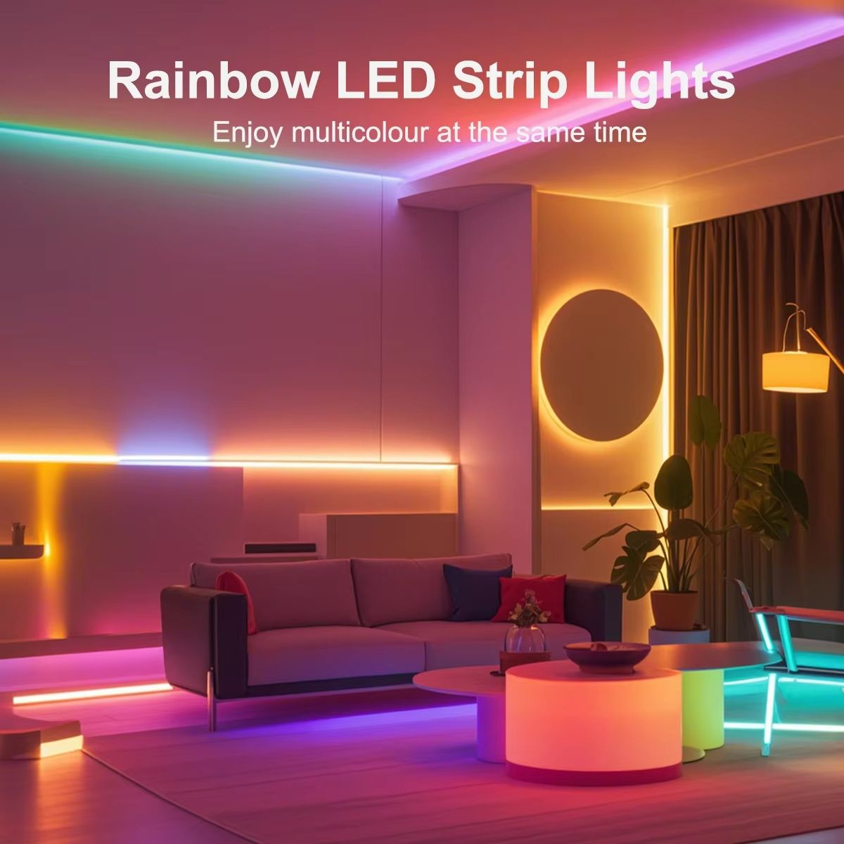 LumiFlex Smart USB RGBIC Neon LED Strip  Music Sync  Voice Control 4
