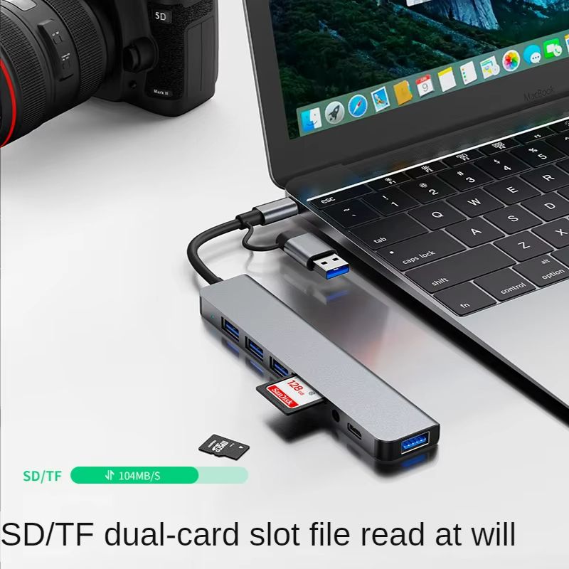 Premium USB C Multiport Adapter With SD Card Reader  Audio Output  Ideal MacBook Pro Accessory 1