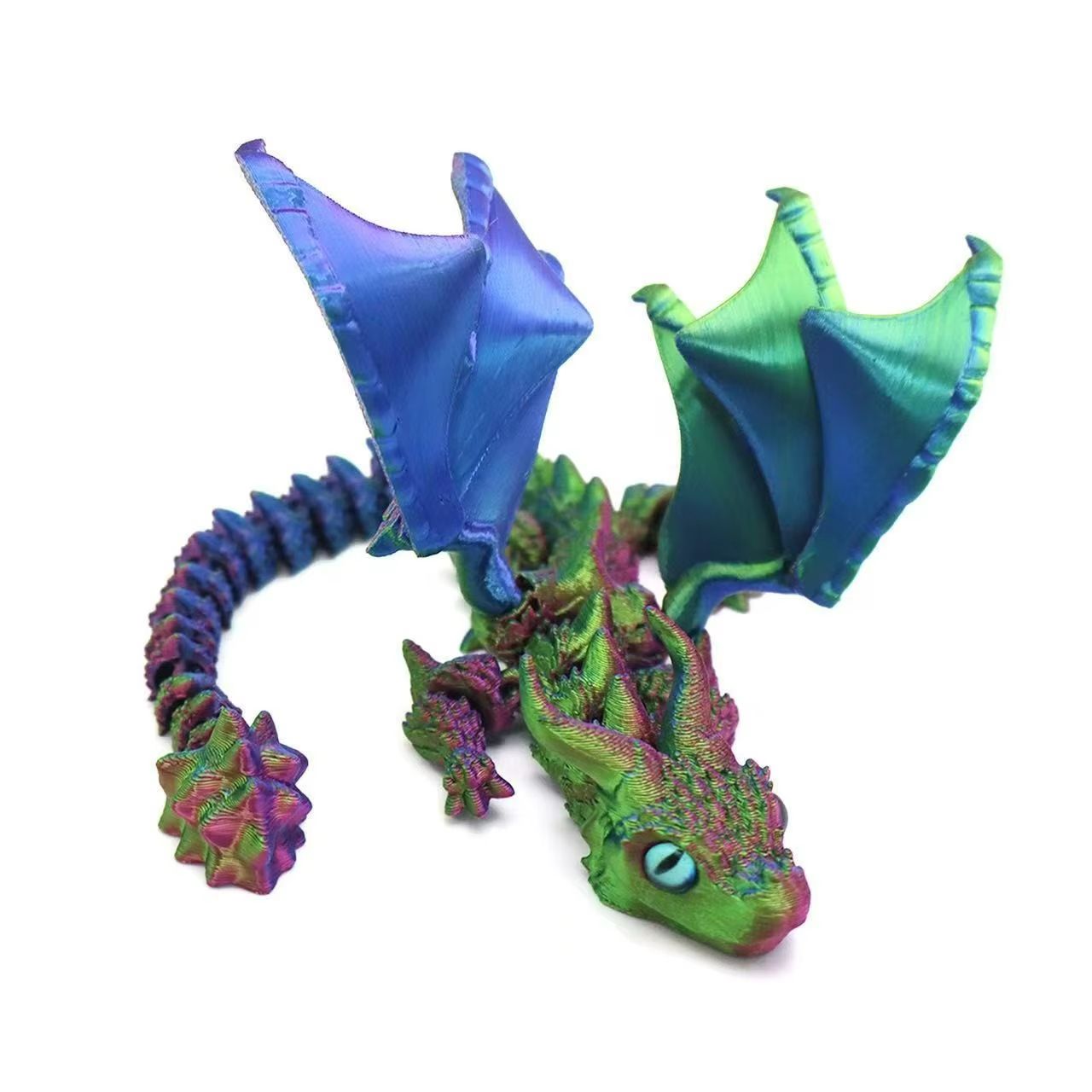 Movable 3D Printed Dragon Toy  Articulated Fidget  Desk Ornament For Stress Relief  Gifting 3