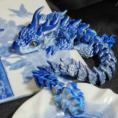 Movable 3D Printed Dragon Toy  Articulated Fidget  Desk Ornament For Stress Relief  Gifting 4
