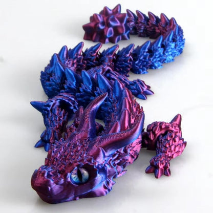 Movable 3D Printed Dragon Toy  Articulated Fidget  Desk Ornament For Stress Relief  Gifting 7