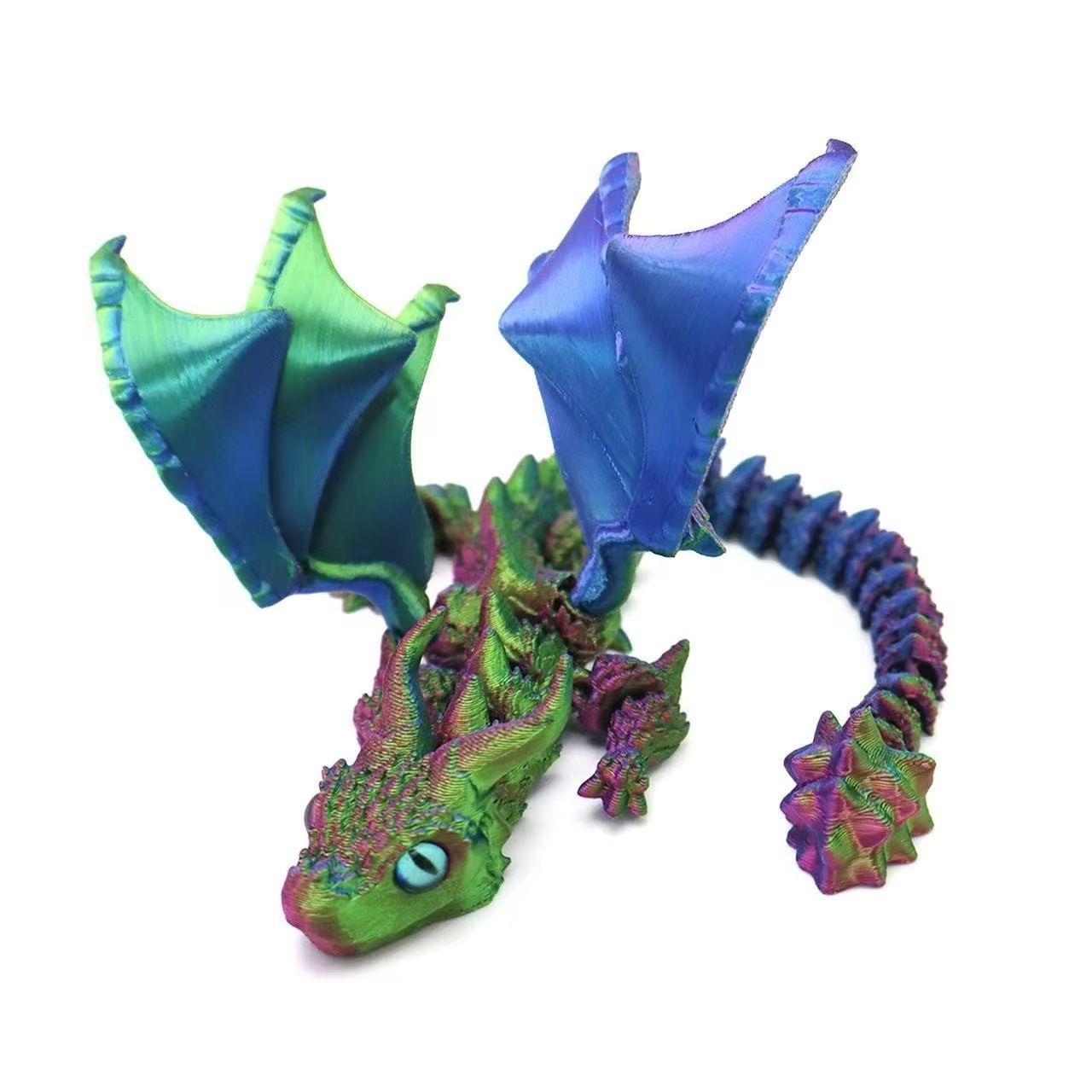 Movable 3D Printed Dragon Toy  Articulated Fidget  Desk Ornament For Stress Relief  Gifting 13
