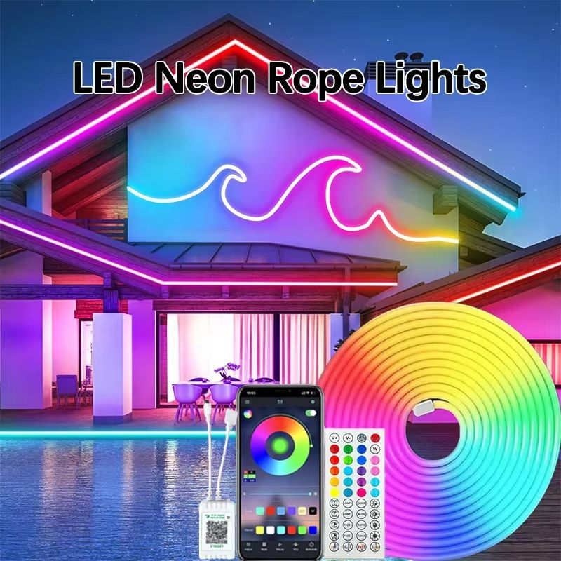 Bluetooth RGB LED Strip Light – Waterproof Music Sync Lighting with Remote & DIY Effects