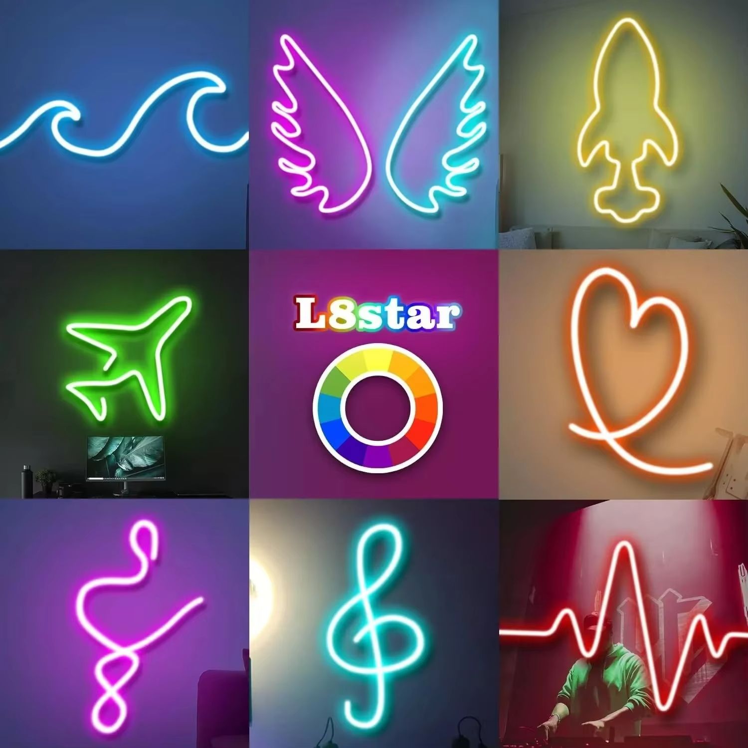 Bluetooth RGB LED Strip Light  Waterproof Music Sync Lighting With Remote  DIY Effects 2