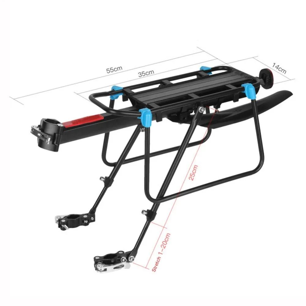 Quick Release Adjustable Bike Cargo Rack With Mudguard For Most 26 To 29 Inch Bikes 3