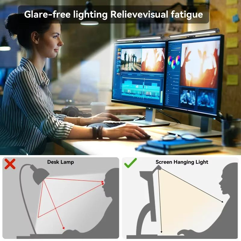 Stellar RGB Monitor Light Bar 44cm USB Ambient Desk Lamp 5