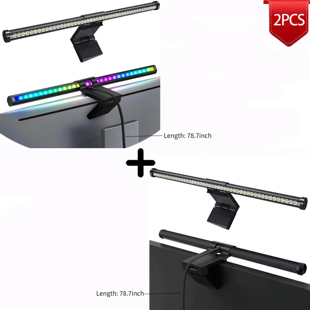 Stellar RGB Monitor Light Bar 44cm USB Ambient Desk Lamp 12