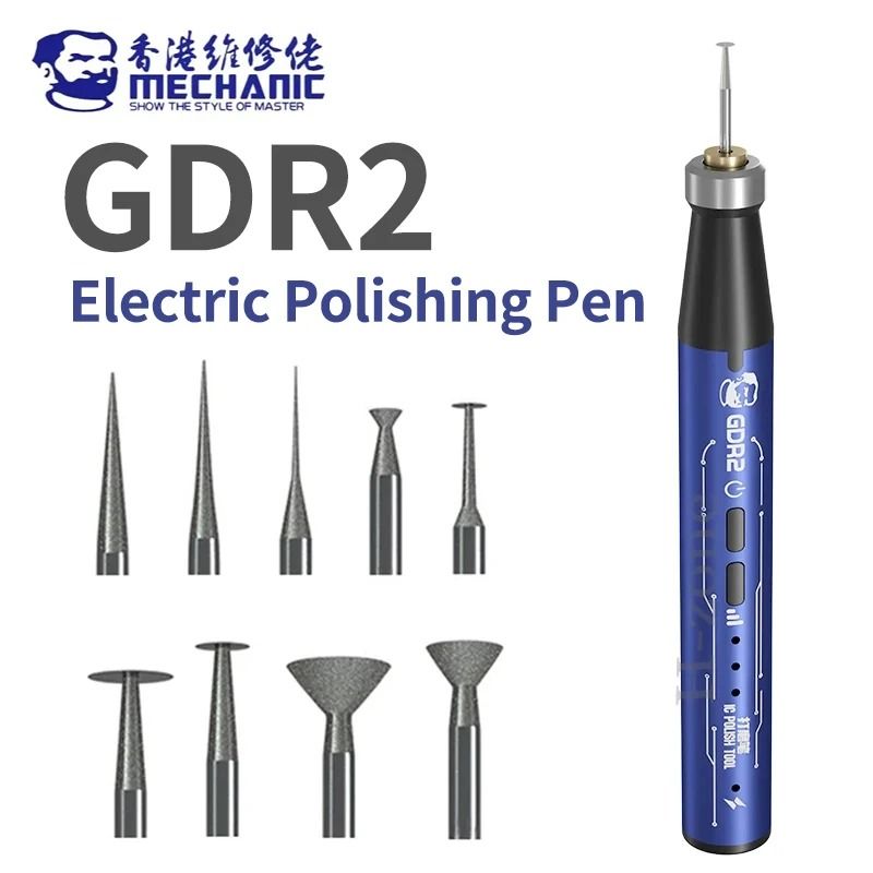 Mechanic GDR2 Electric Polishing Pen For PCB IC Mobile Phone Repair 6