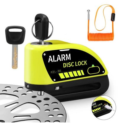 Anchtek Motorcycle Disc Lock Alarm USB Rechargeable 120db Anti Theft Security Lock 9
