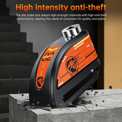 Anchtek Motorcycle Disc Lock Alarm USB Rechargeable 120db Anti Theft Security Lock 3