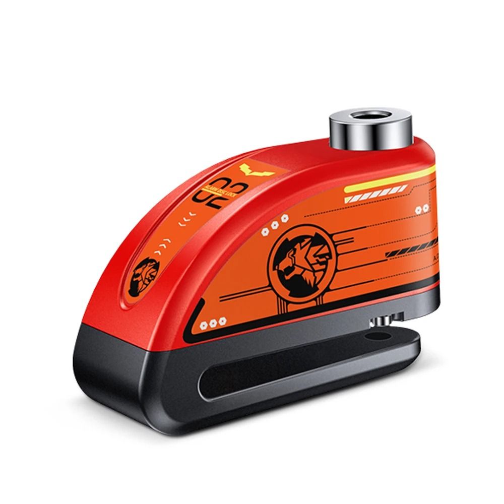 Anchtek Motorcycle Disc Lock Alarm USB Rechargeable 120db Anti Theft Security Lock 17