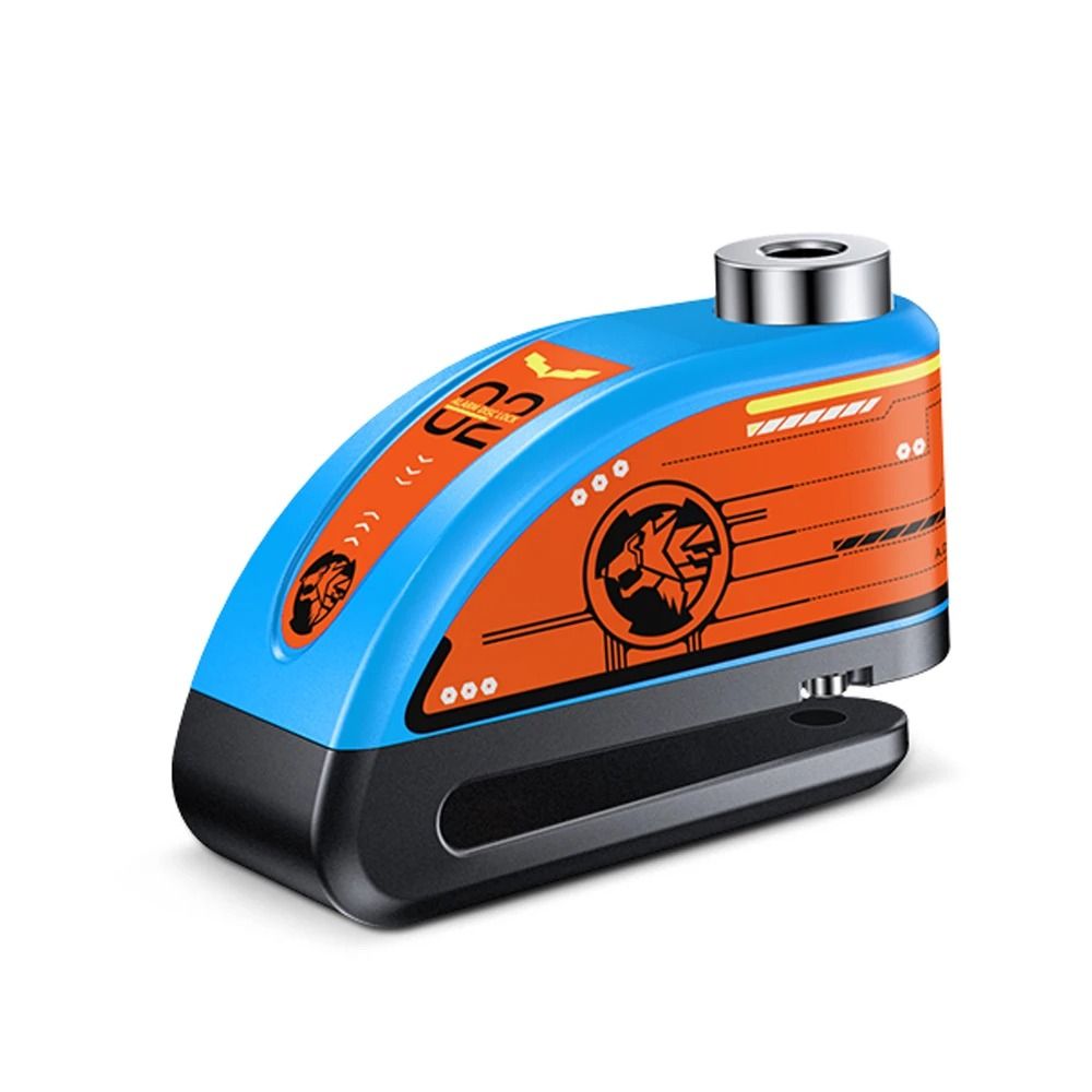 Anchtek Motorcycle Disc Lock Alarm USB Rechargeable 120db Anti Theft Security Lock 18