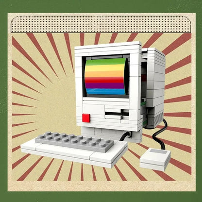 DIY Retro Electrical Model Brick Set For Vintage TV Computer Radio Game Consoles 9