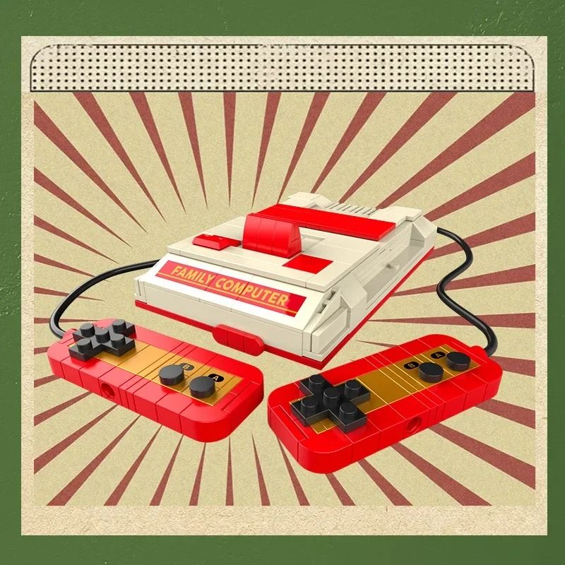 DIY Retro Electrical Model Brick Set For Vintage TV Computer Radio Game Consoles 3