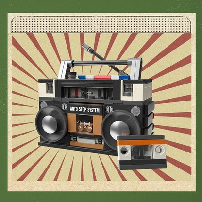 DIY Retro Electrical Model Brick Set For Vintage TV Computer Radio Game Consoles 8