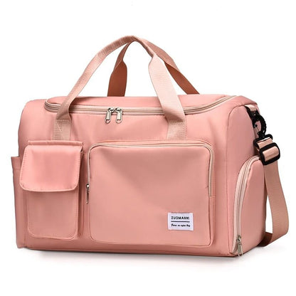 UNIXINU Carry On Travel Duffle Bag Large Capacity With Shoe Compartment 12