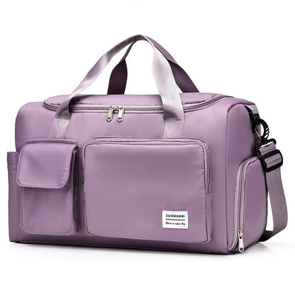 UNIXINU Carry On Travel Duffle Bag Large Capacity With Shoe Compartment 13