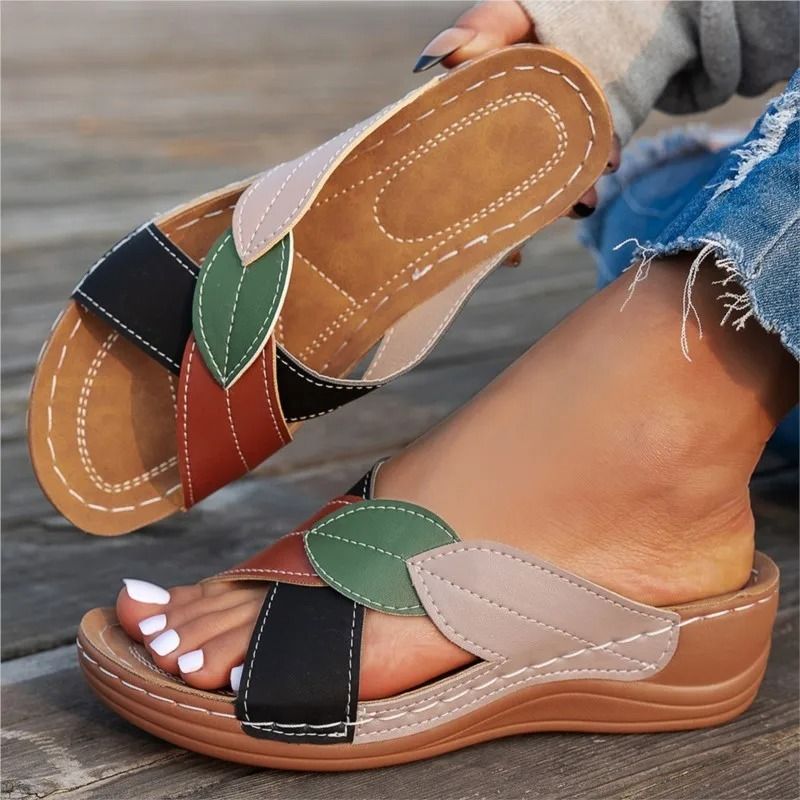 Women Summer Slides Party Wedge Sandals Non Slip Platform Footwear For Women 1