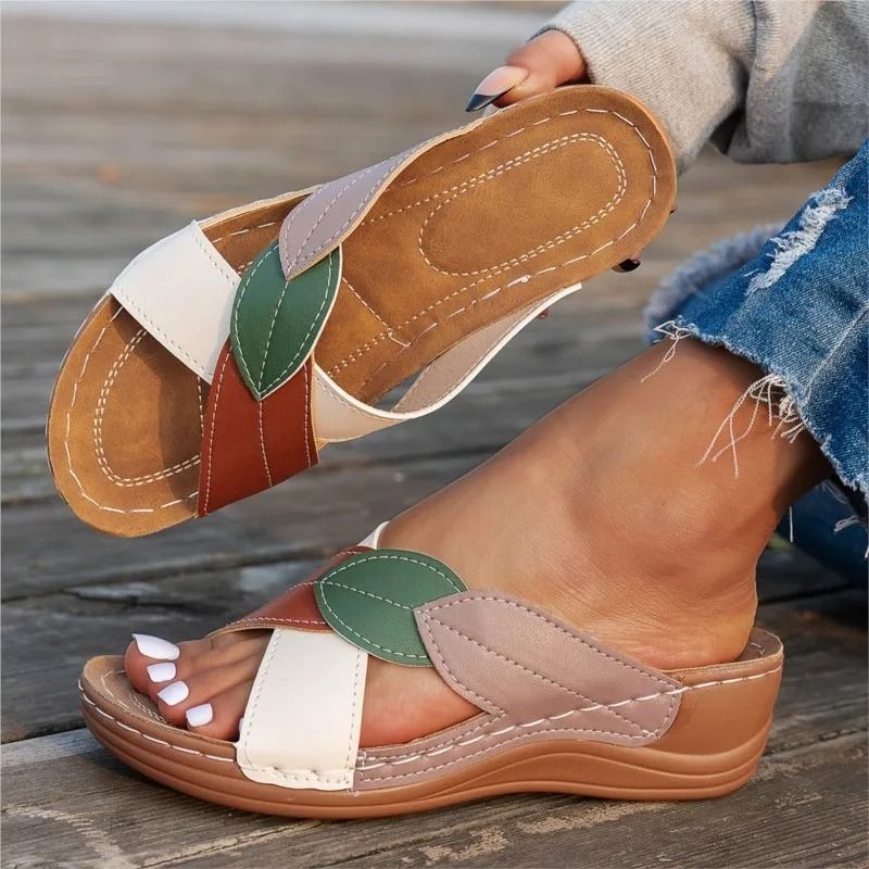 Women Summer Slides Party Wedge Sandals Non Slip Platform Footwear For Women 2