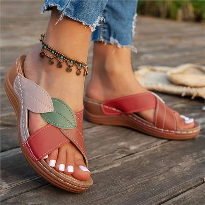 Women Summer Slides Party Wedge Sandals Non Slip Platform Footwear For Women 3